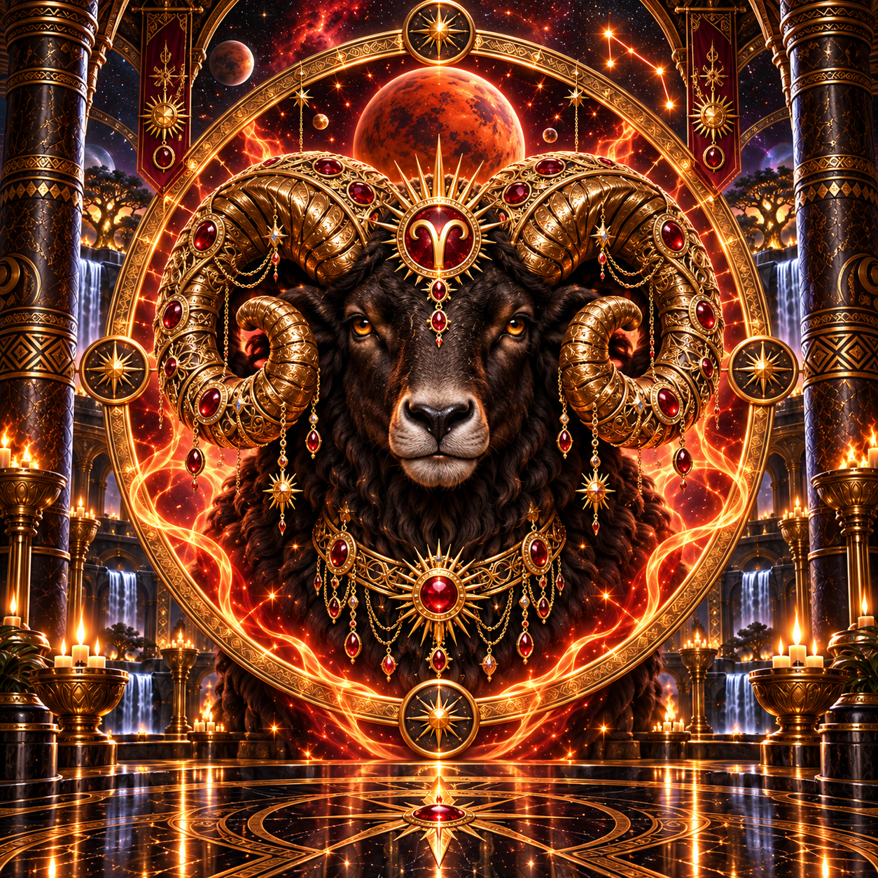 Aries zodiac emblem